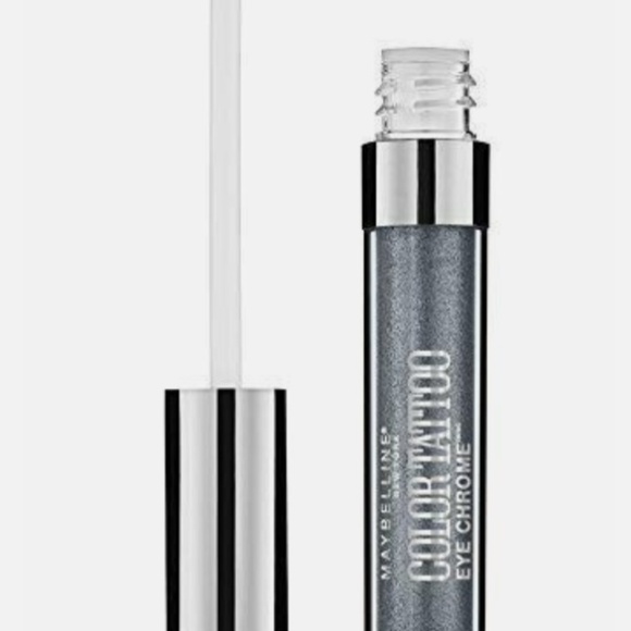 *NEW Maybelline Color Tattoo Eye Chrome Liquid Eyeshadow in “Gunmetal” - Picture 1 of 3